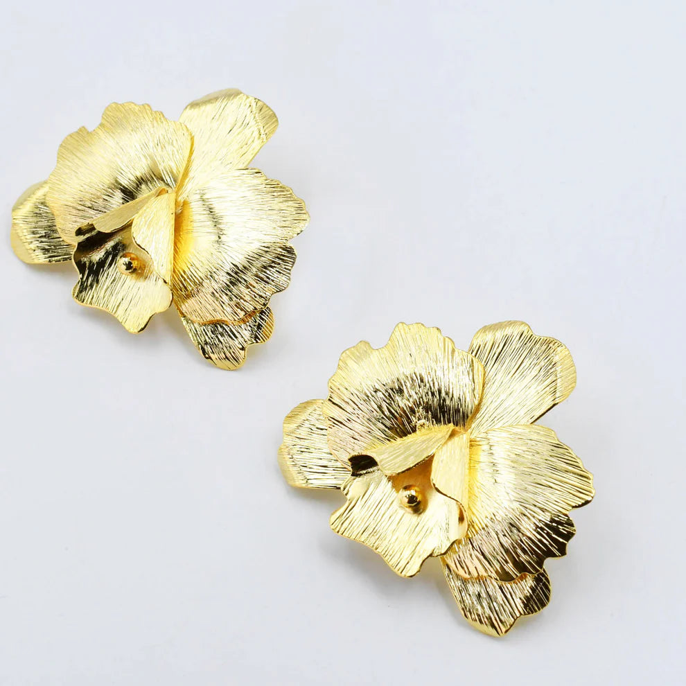 The Golden Orchid Earrings