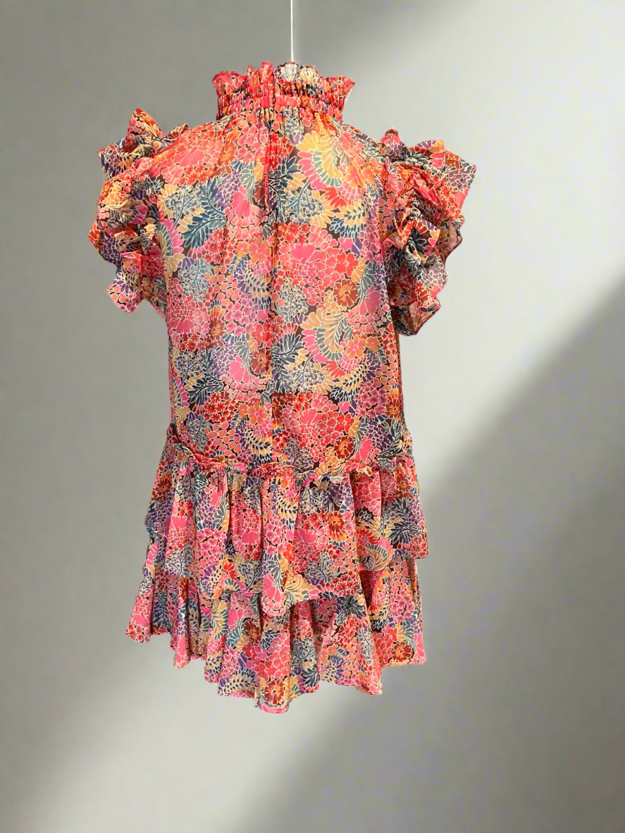 Floral Blouse and Skirt Set