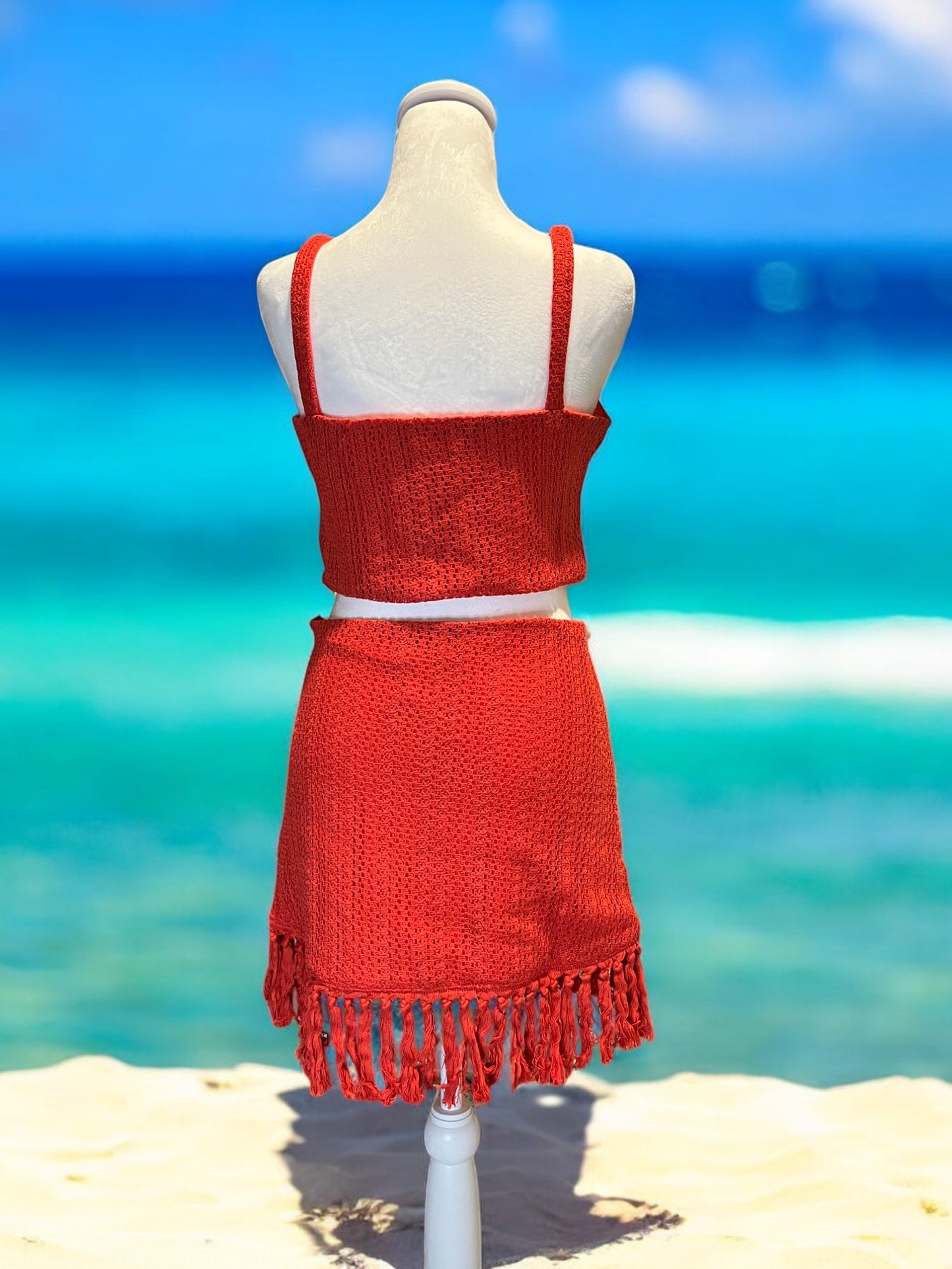 two-piece crochet set