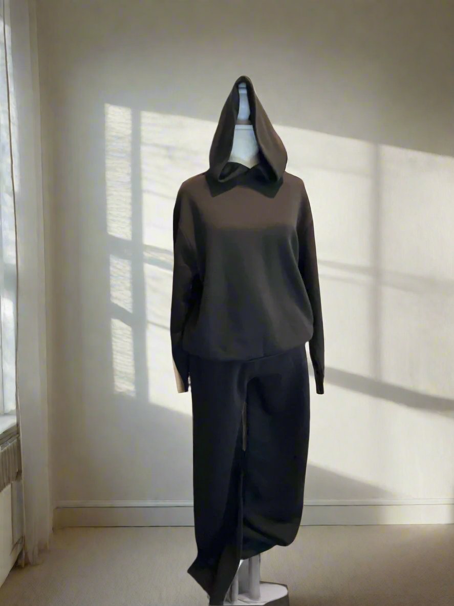 Sporty Hoodie and Pants Set