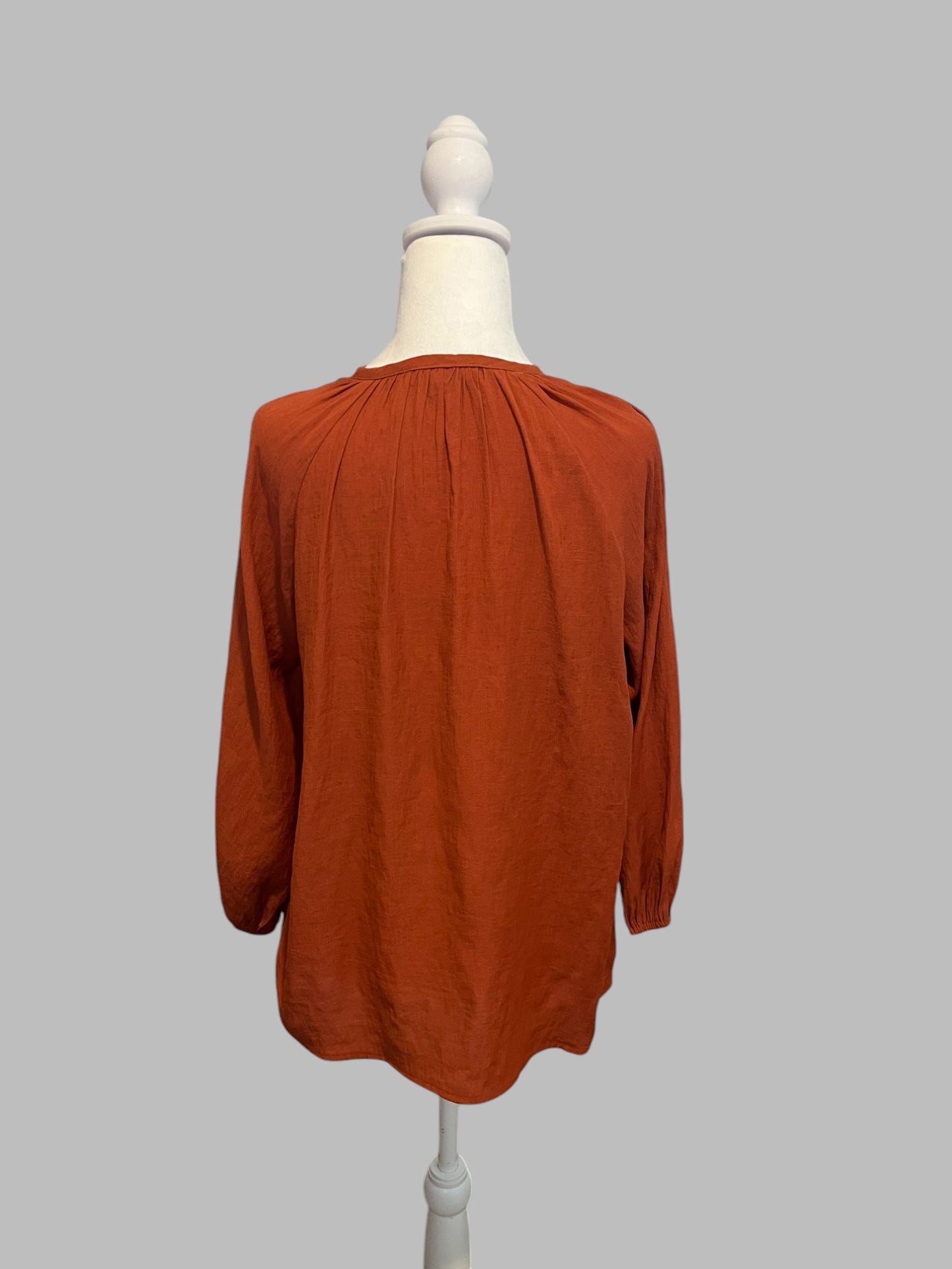 Elegant Rust Blouse