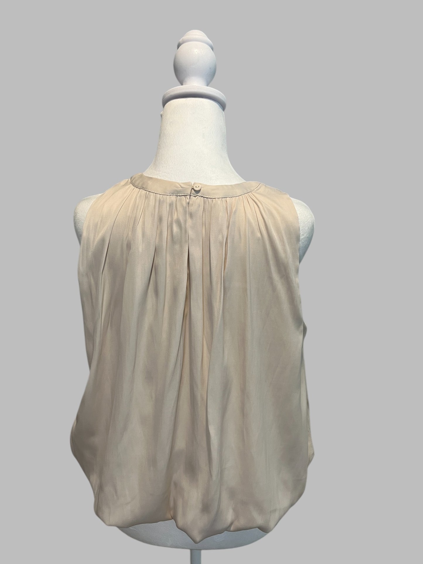 Satin Bubble hem blouse