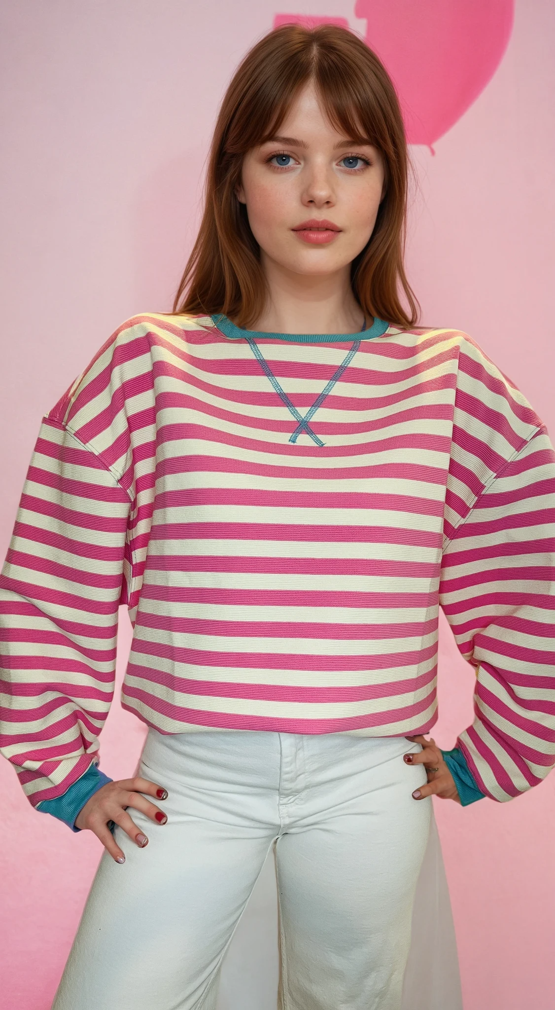 Playful Stripe Crewneck Sweater