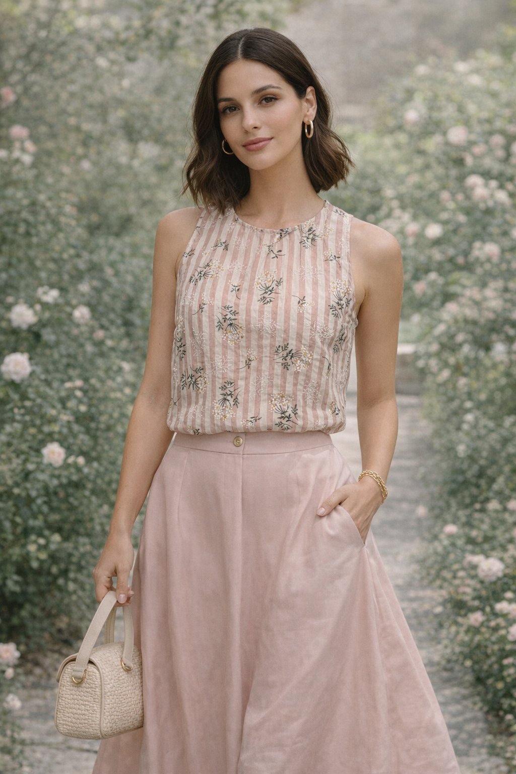 Print Sleeveless Top