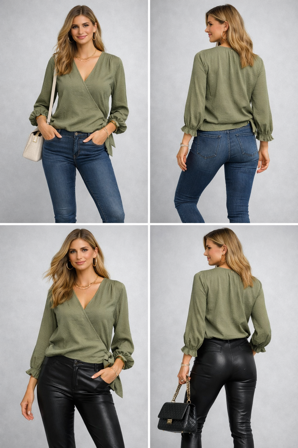 Cross Over Side Tie Top