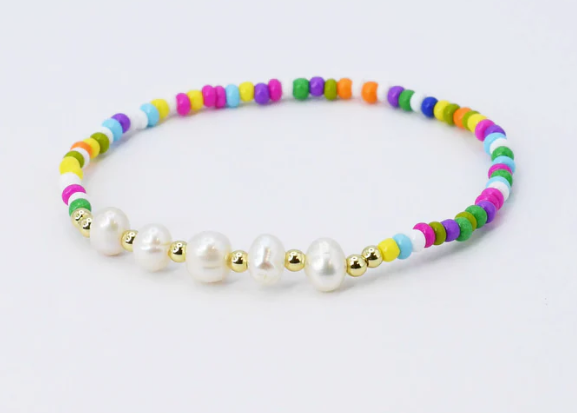Rainbow Harmony Beaded Bracelet