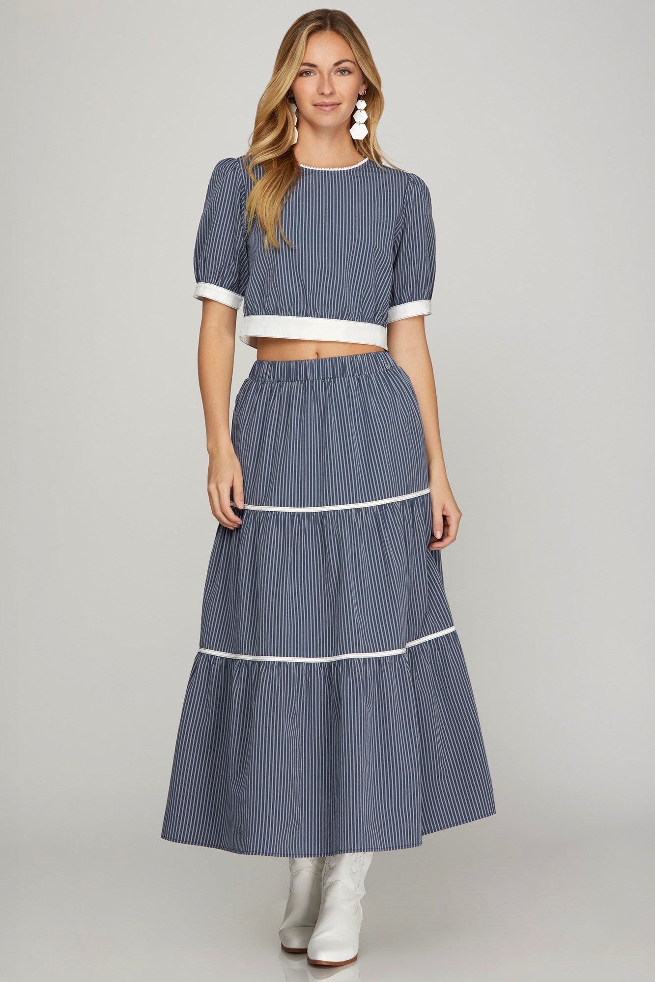 Blue Two-Piece Set